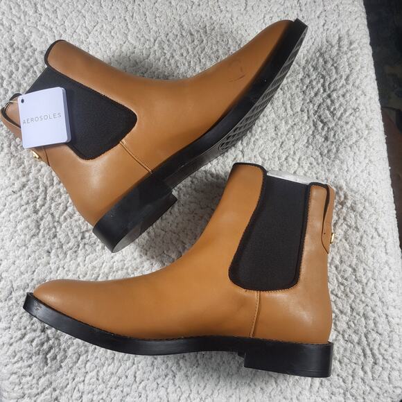 NEW Aerosoles Tropea Chelsea Bootie Tan size 9 M - Picture 4 of 7